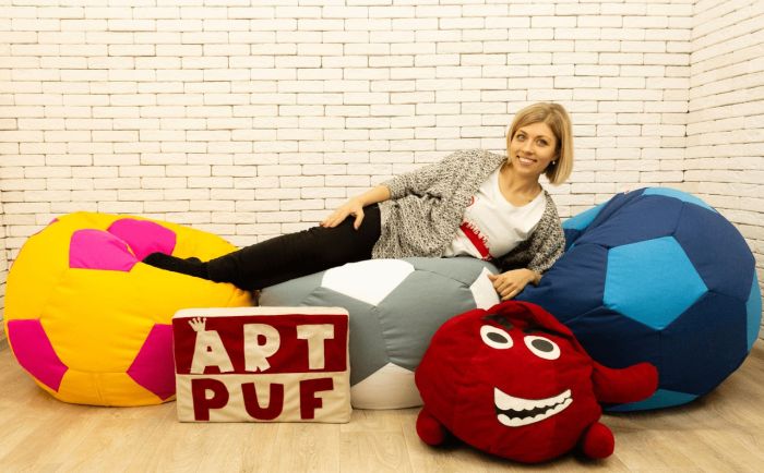 Яркий кресло мяч мешок от производителя Art-Puf