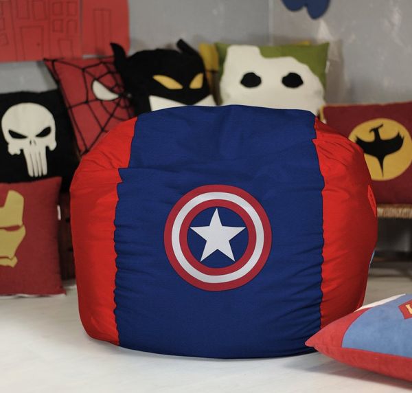Кресло мешок груша из вселенной MARVEL КАПИТАН Америка