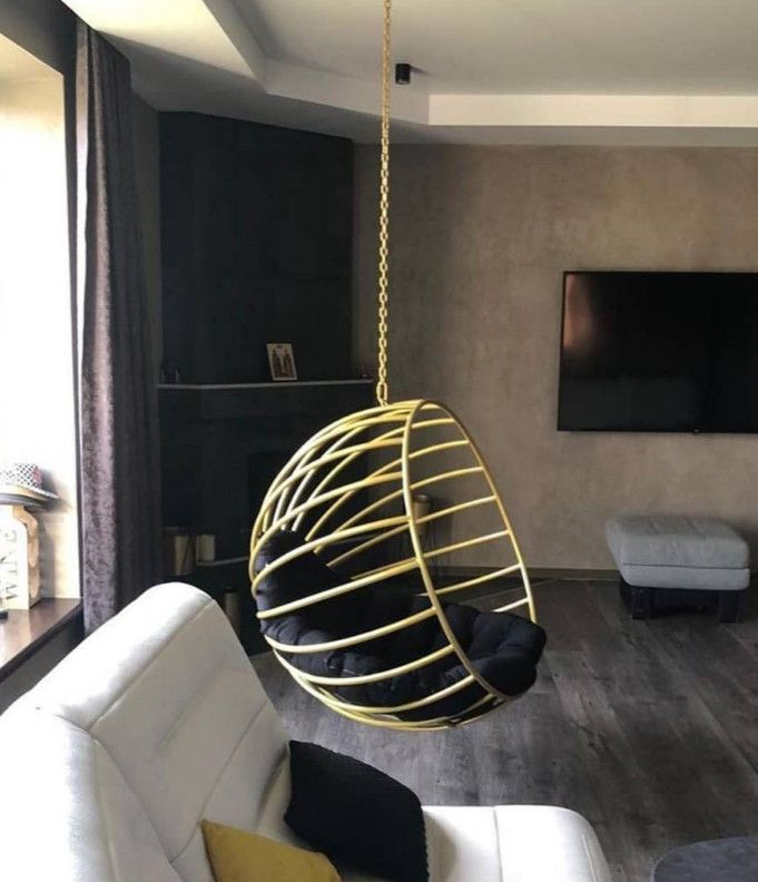 Кресло кокон (шар) к потолку в стиле LOFT