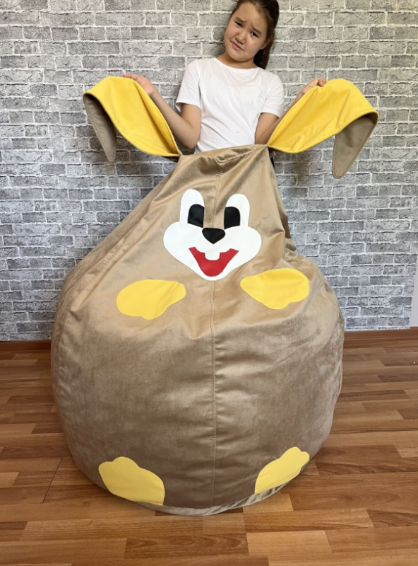 Кресло груша кролик пуф