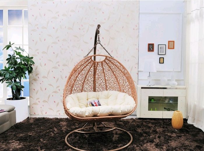 Купить подвесной лежак из ротанга