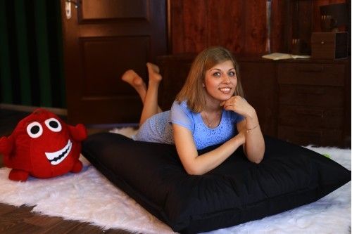 Кресло подушка мат черный