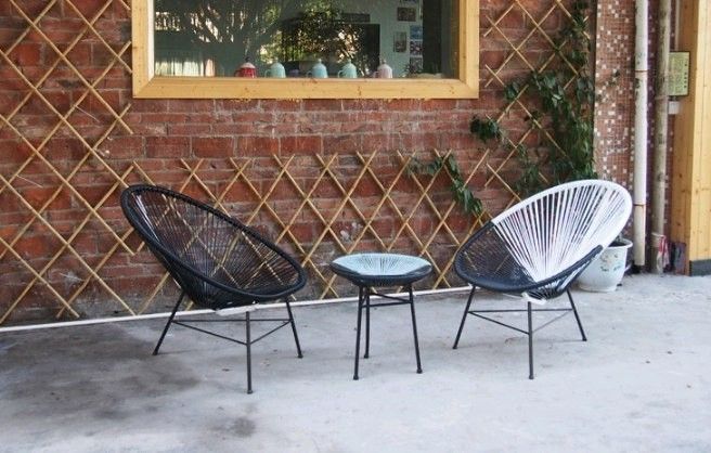 Купить небольшое круглое кресло из ротанга