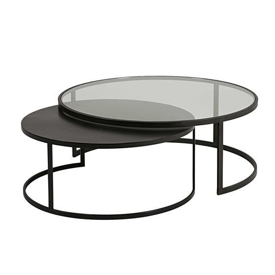 Купить Двойной кофейный круглый столик для дизайнерских интерьеров