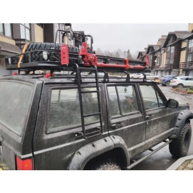 Купить  Багажник на Jeep Cherokee на крышу авто с лестницей в Украине