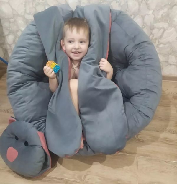 Футон кресло из велюра зайчик