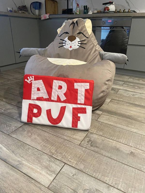 Кресло мешок детский пуф котик от Art-Puf
