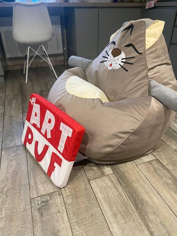 Кресло мешок детский пуф котик от Art-Puf
