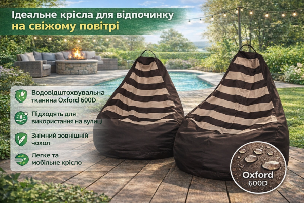 Уличное кресло мешок груша из оксфорда