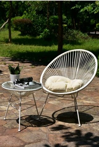 Купить небольшое круглое кресло из ротанга