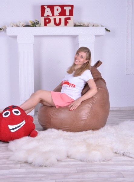 Купить кресло мешок в Чернигове из замши
